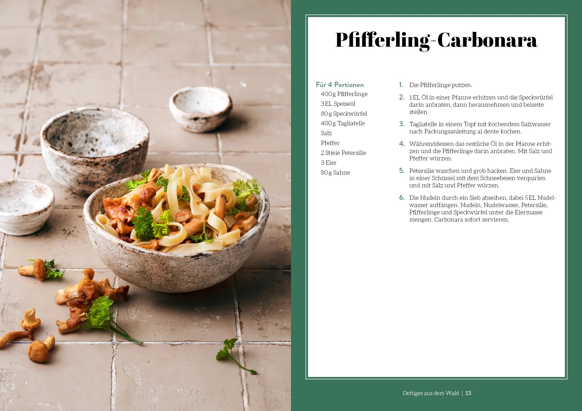 Innenansicht von 'Waldküche: Kochen mit den Schätzen der Natur' - Gebundene Ausgabe