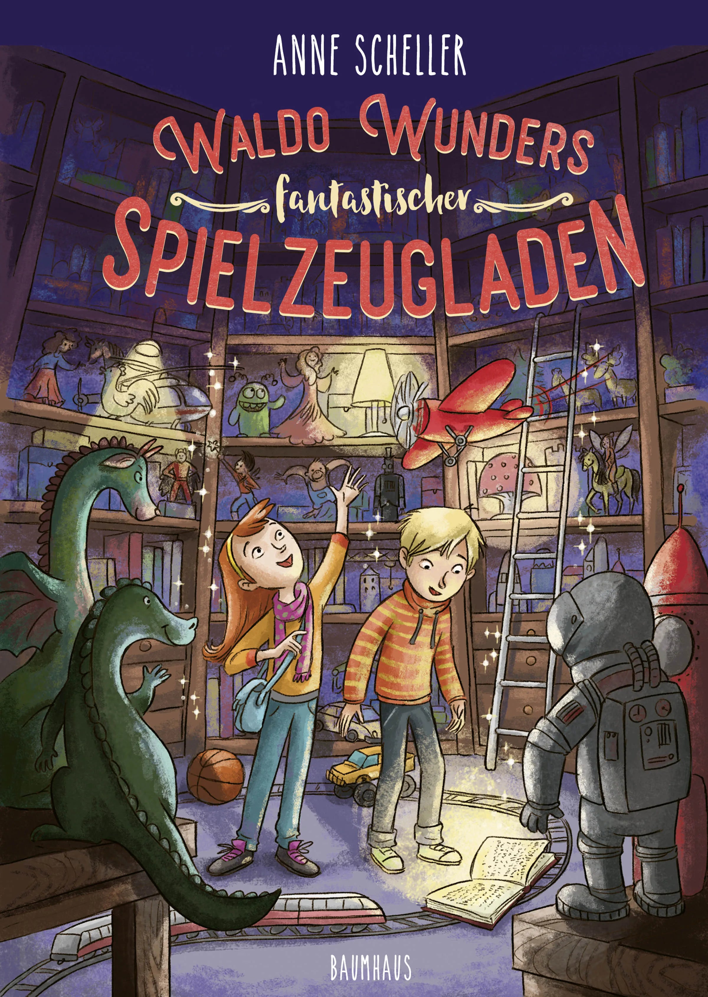 Buchcover von 'Waldo Wunders fantastischer Spielzeugladen' - Gebundene Ausgabe von Anne Scheller