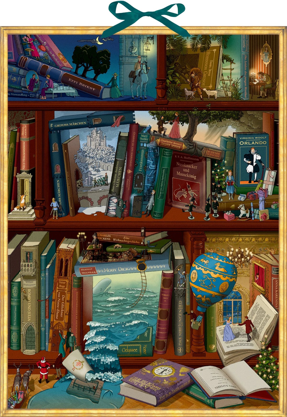 Adventskalender: Wand-Adventskalender – Magie der Bücher