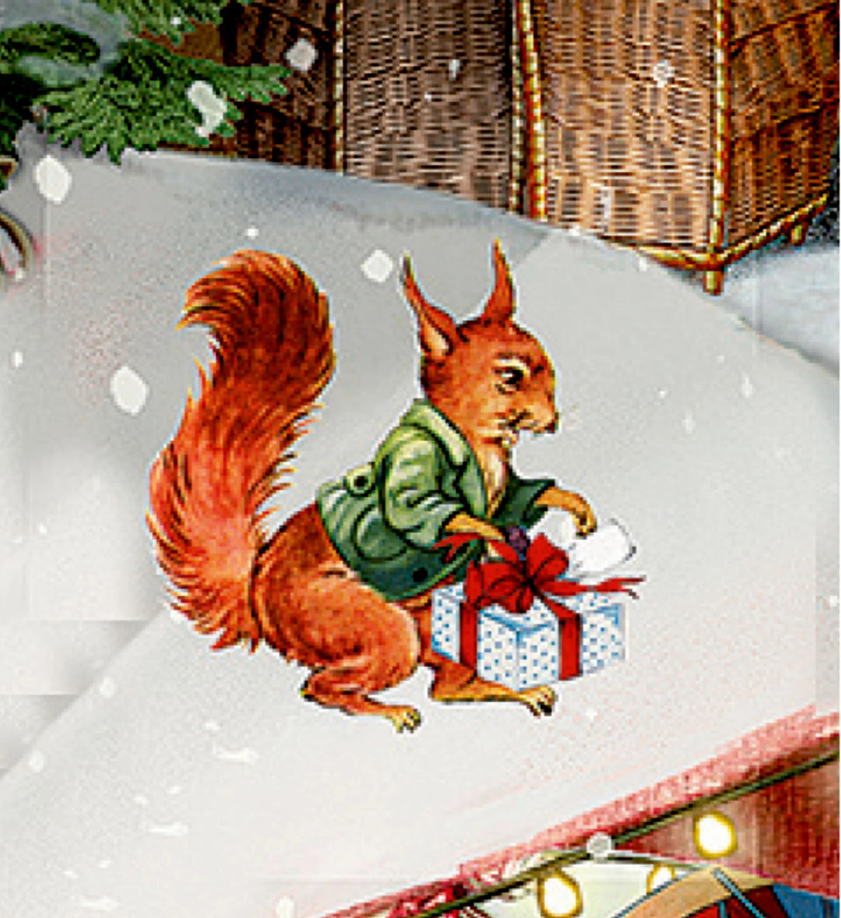 Wand-Adventskalender – Nostalgischer Weihnachtsmarkt – Ansicht