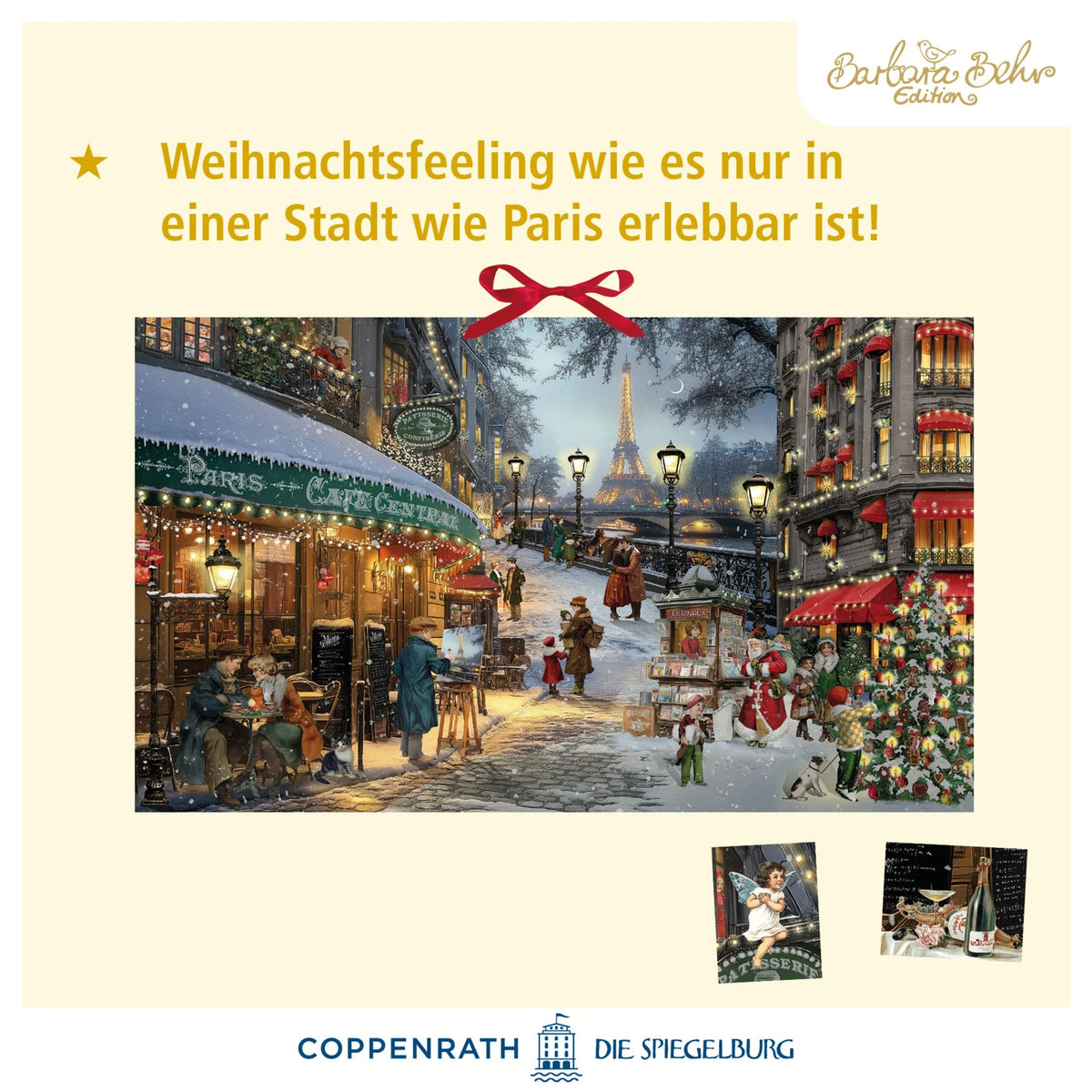 Wand-Adventskalender – Romantische Weihnachten in Paris – Ansicht
