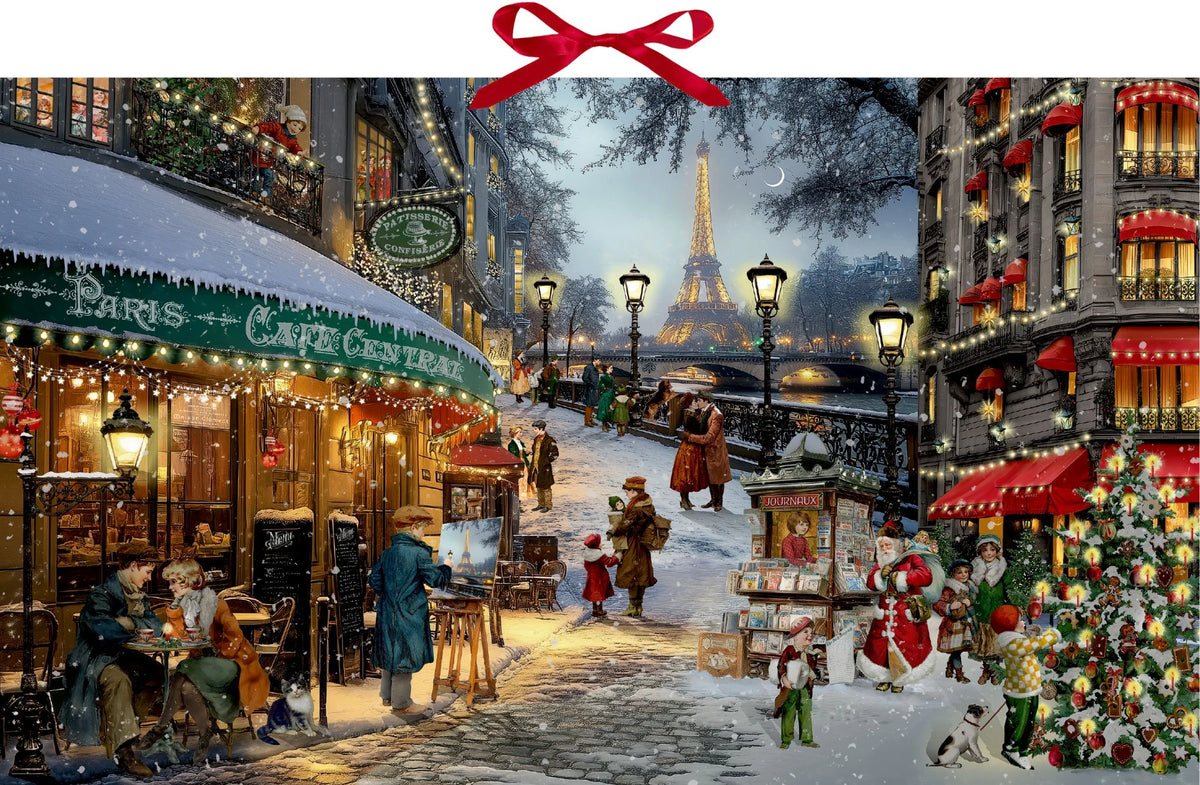 Adventskalender: Wand-Adventskalender – Romantische Weihnachten in Paris