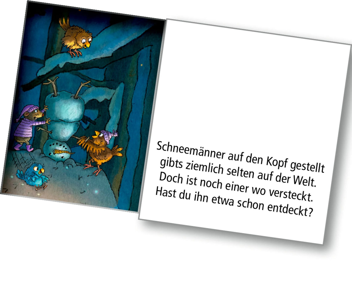 Wand-Adventskalender – Tierischer Chor im Winterwald – Ansicht
