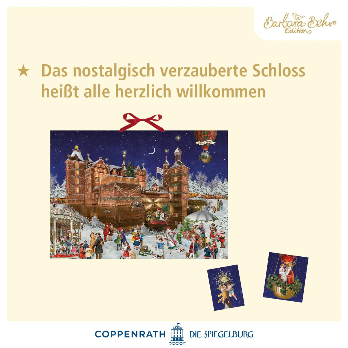 Wand-Adventskalender – Weihnachtszauber auf dem Schloss – Ansicht