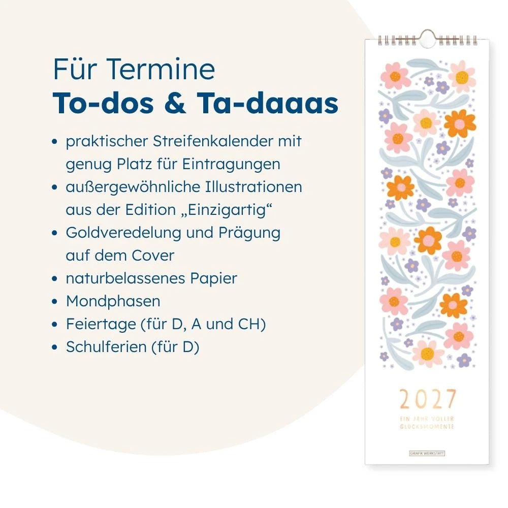 Wandkalender 2027 Ein Jahr voller Glücksmomente – Ansicht