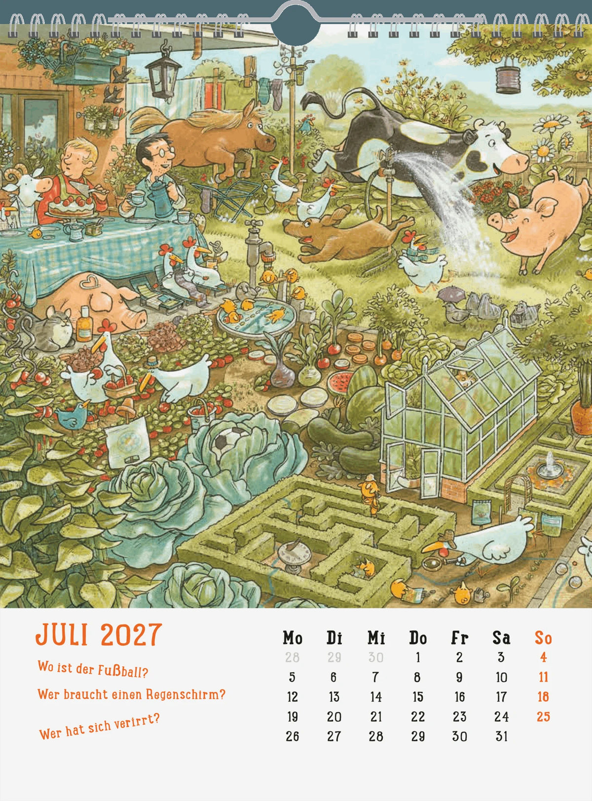 Wandkalender 2027: Mein Wimmel-Suchspaß Kinderkalender – Ansicht