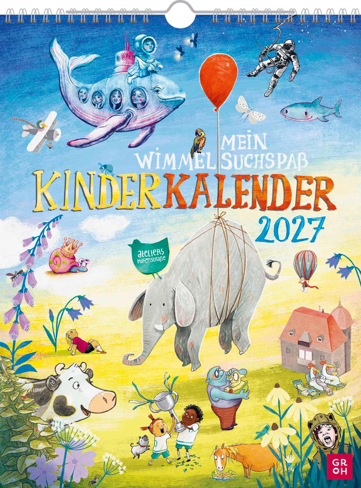 Wandkalender: Wandkalender 2027: Mein Wimmel-Suchspaß Kinderkalender