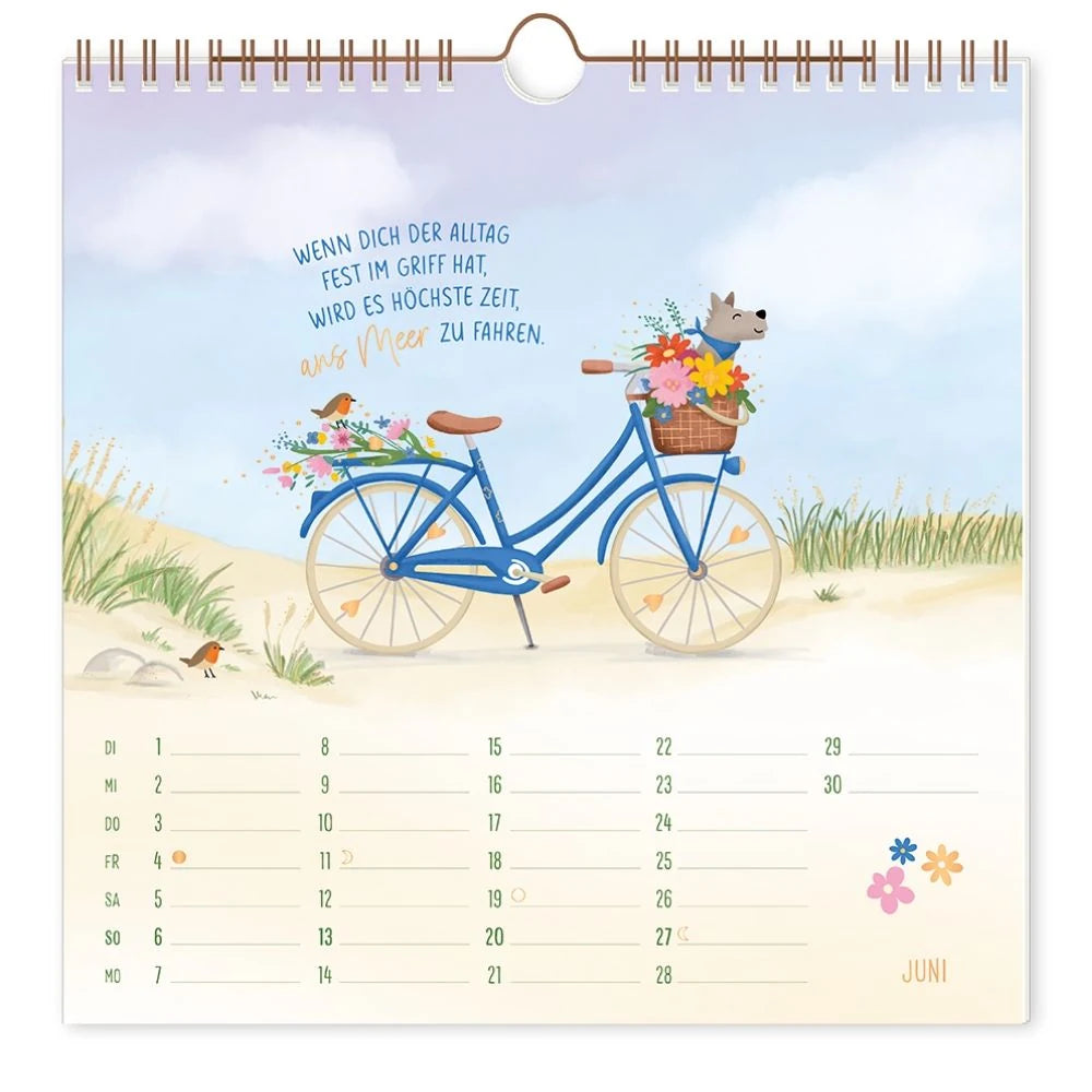 Wandkalender quadratisch 2027 Herzenswünsche – Ansicht
