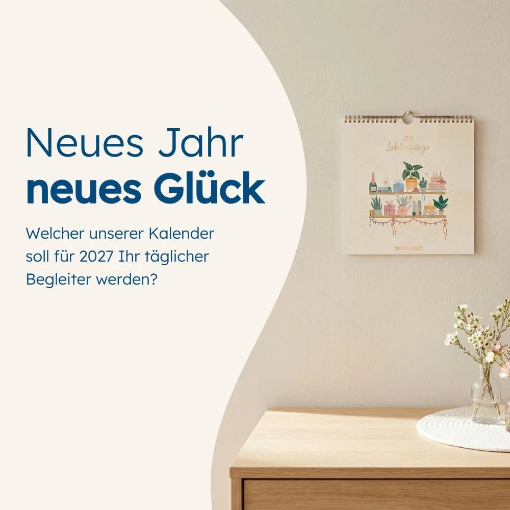 Wandkalender quadratisch 2027 Lieblingstage – Ansicht