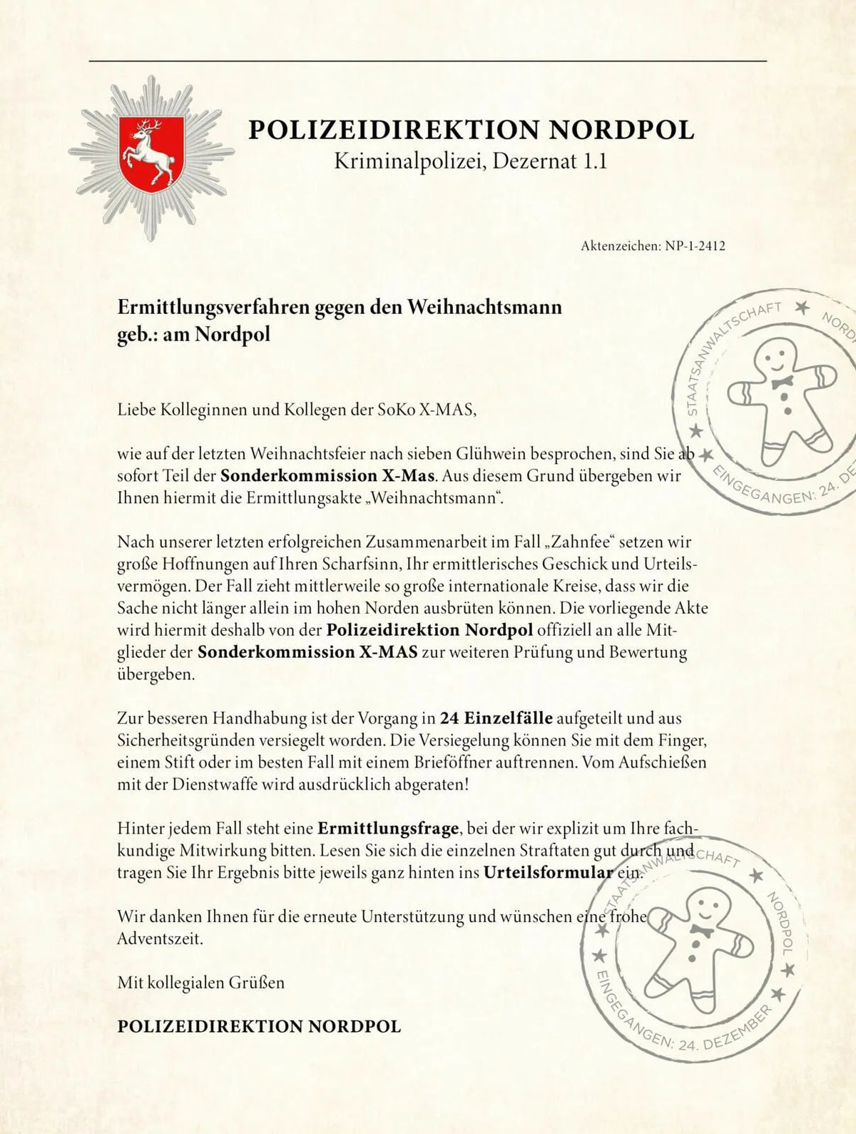 Detailansicht: Wanted! Die Akte Weihnachtsmann (Hardcover)