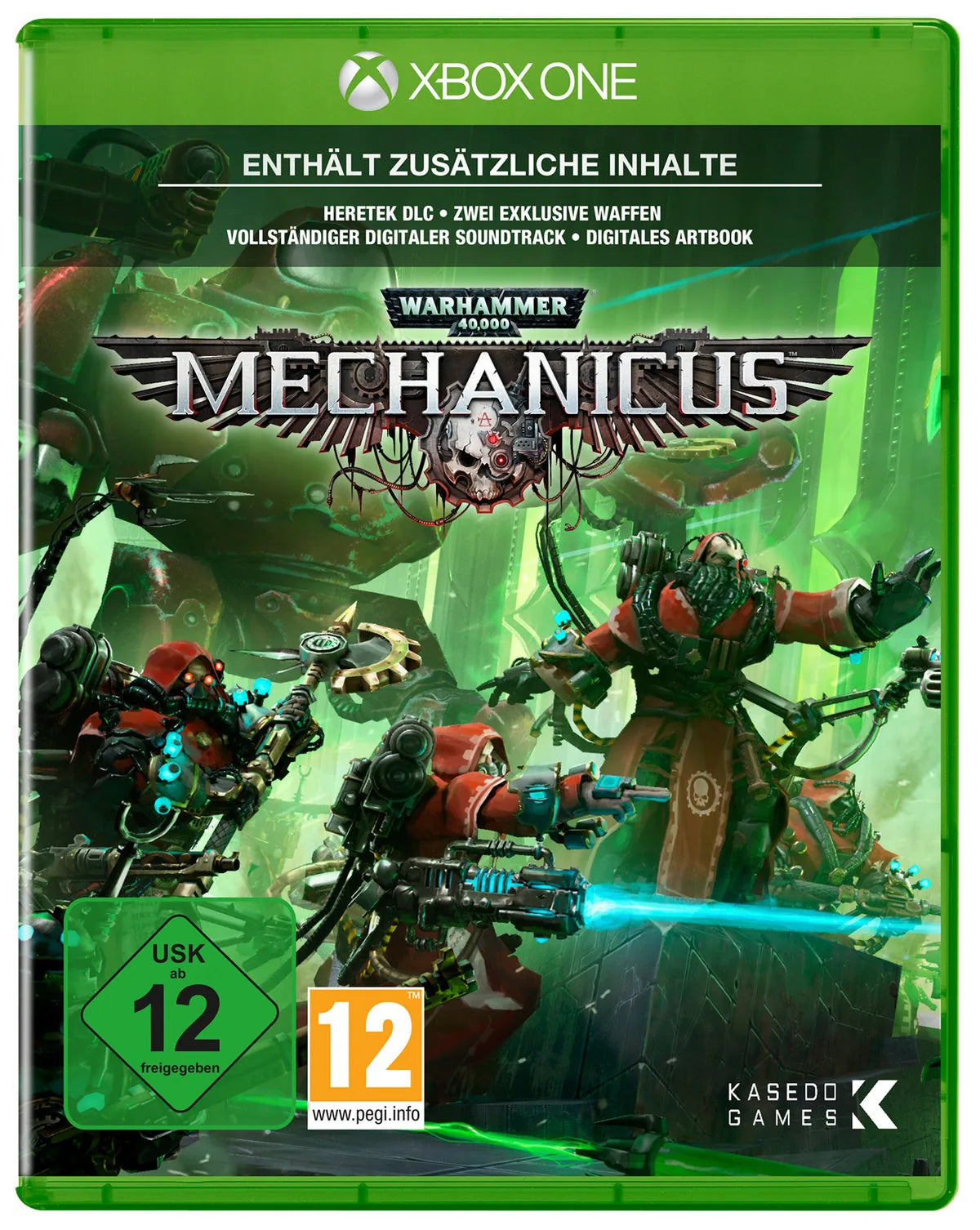 Cover: Warhammer 40.000 - Mechanicus für Xbox One. Publisher: Koch Media GmbH