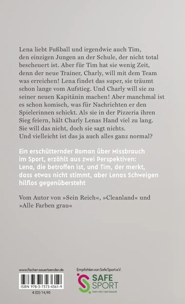 Buchrückseite von 'Warum du schweigst' mit Klappentext - Gebundene Ausgabe