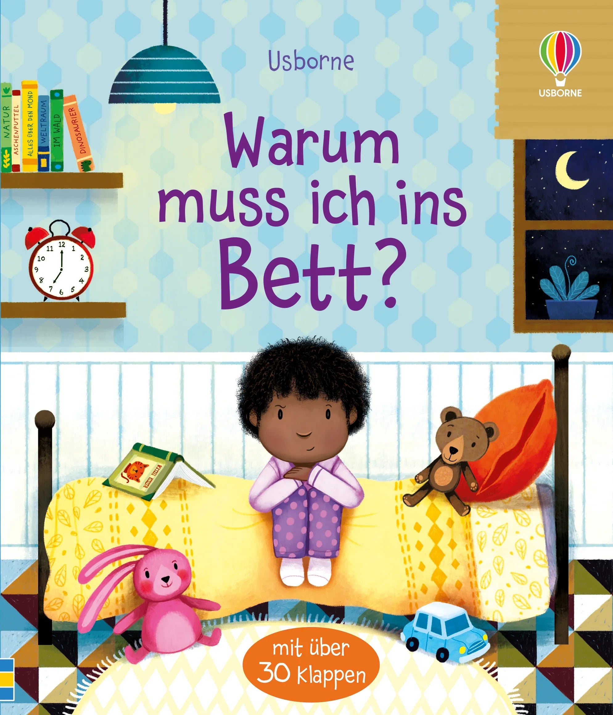 Buchcover von 'Warum muss ich ins Bett?' - Gebundene Ausgabe von Katie Daynes