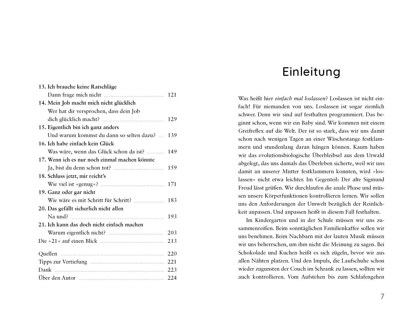 Innenansicht von 'Warum nicht einfach mal loslassen?' - Taschenbuch