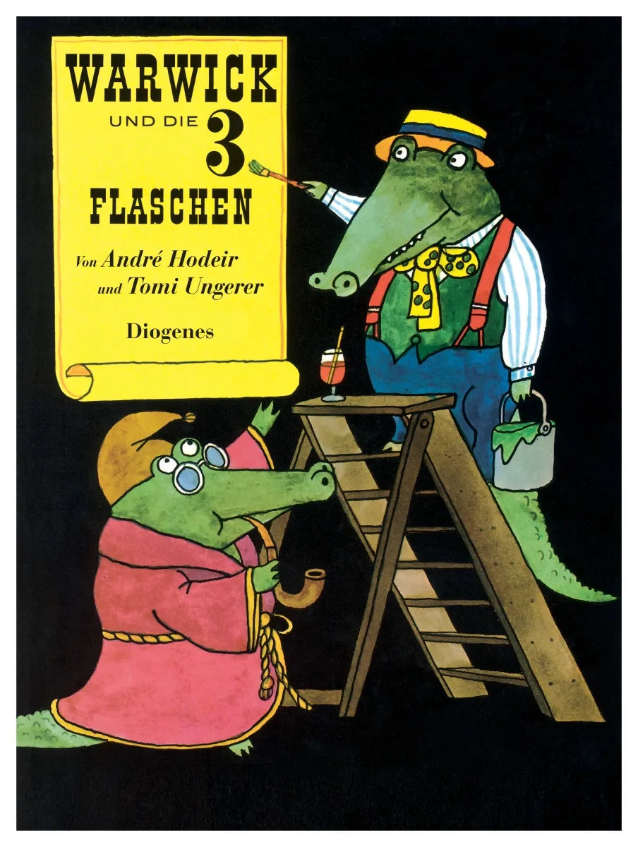 Buchcover von 'Warwick und die 3 Flaschen' - Gebundene Ausgabe von Tomi Ungerer