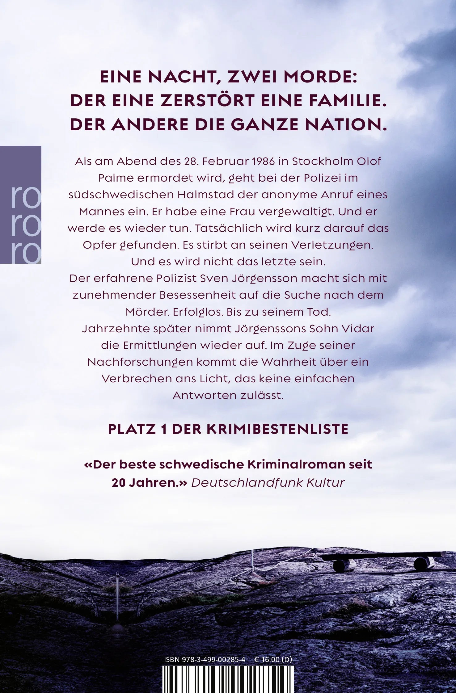 Buchrückseite von 'Was ans Licht kommt' mit Klappentext - Taschenbuch