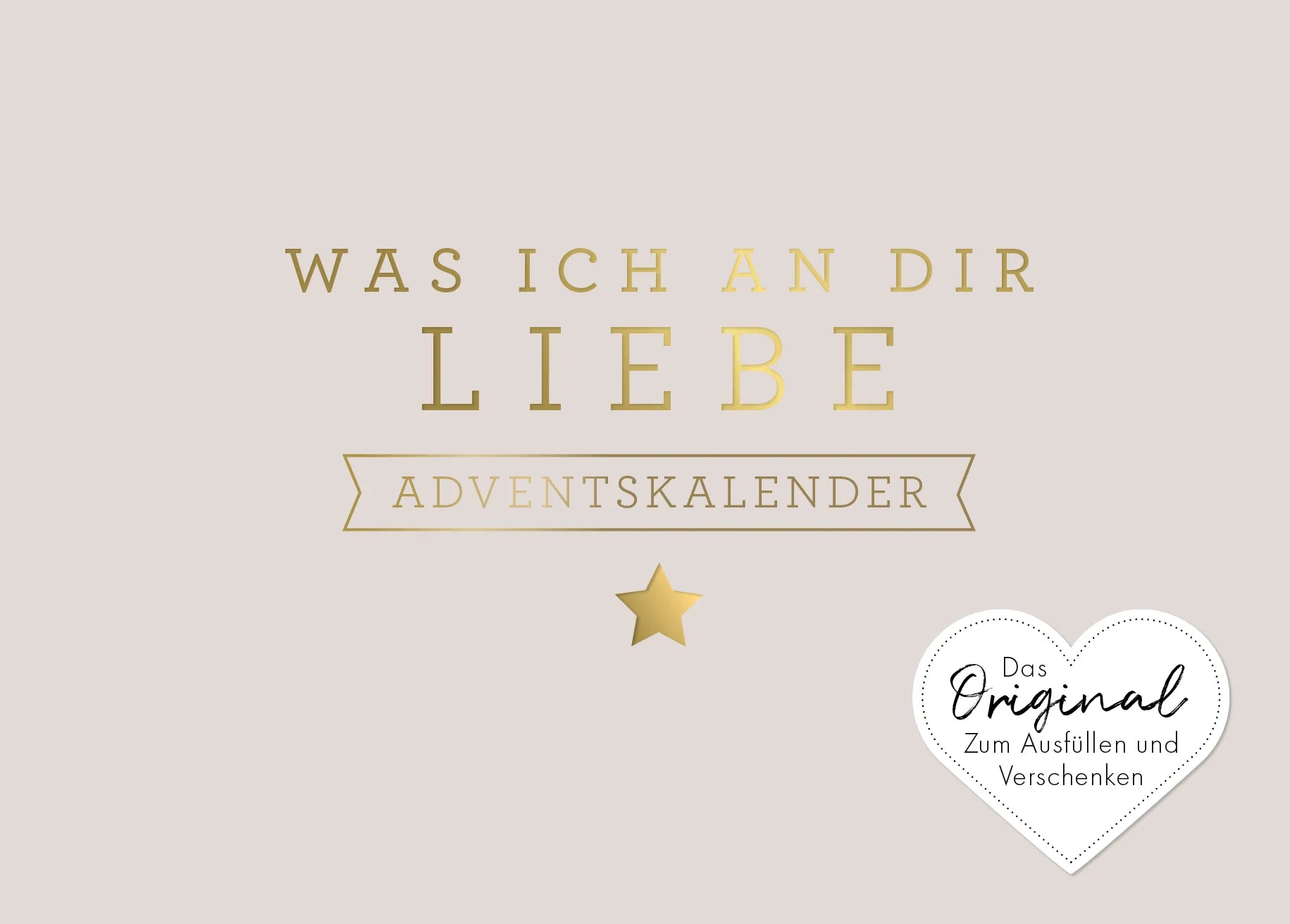 Buchcover von 'Was ich an dir liebe – Adventskalender' - Gebundene Ausgabe von Alexandra Reinwarth