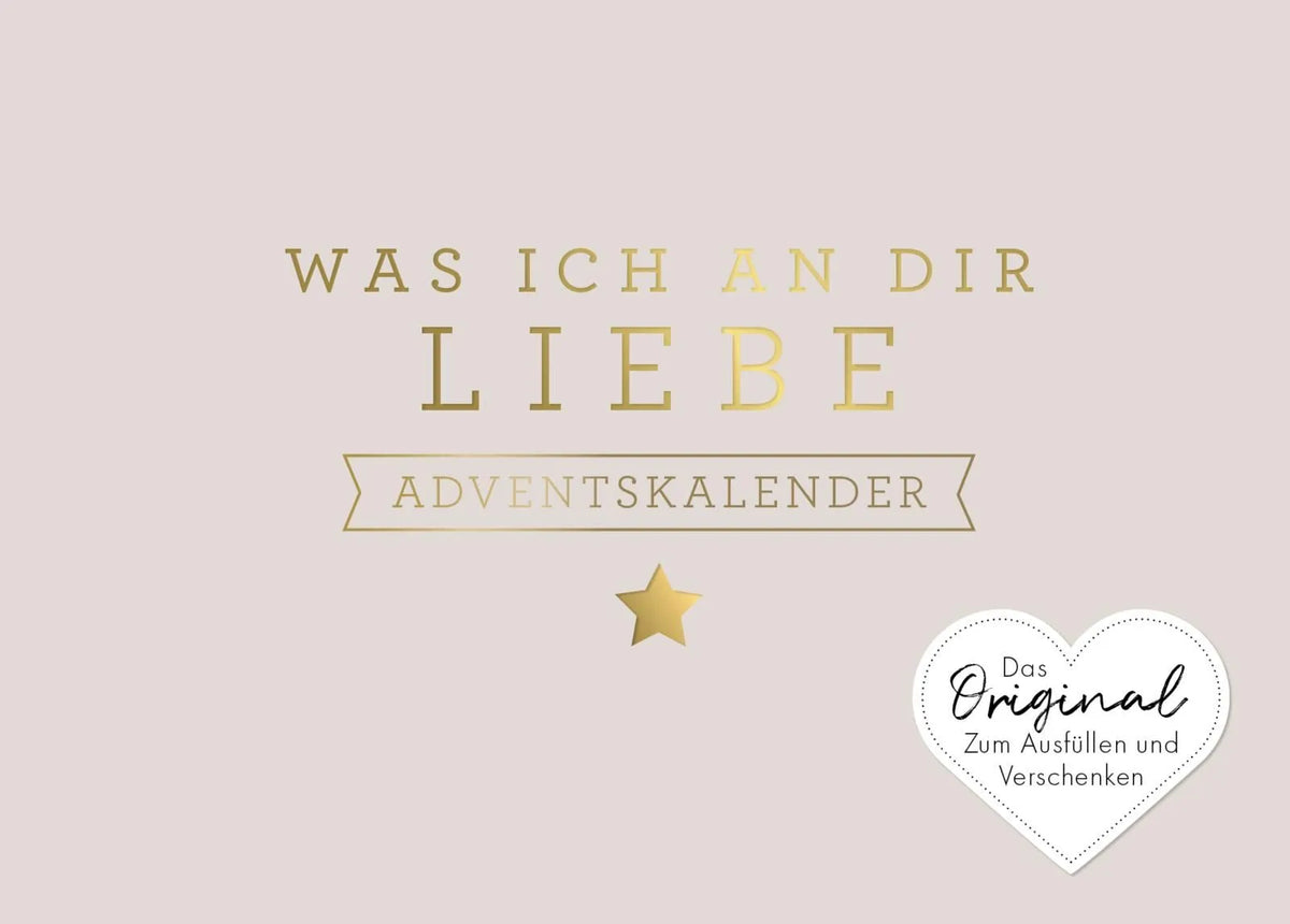 Cover: Was ich an dir liebe – Adventskalender (Hardcover) von Alexandra Reinwarth