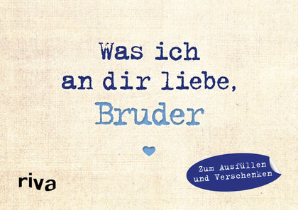 Buchcover von 'Was ich an dir liebe, Bruder – Miniversion' - Gebundene Ausgabe von Alexandra Reinwarth