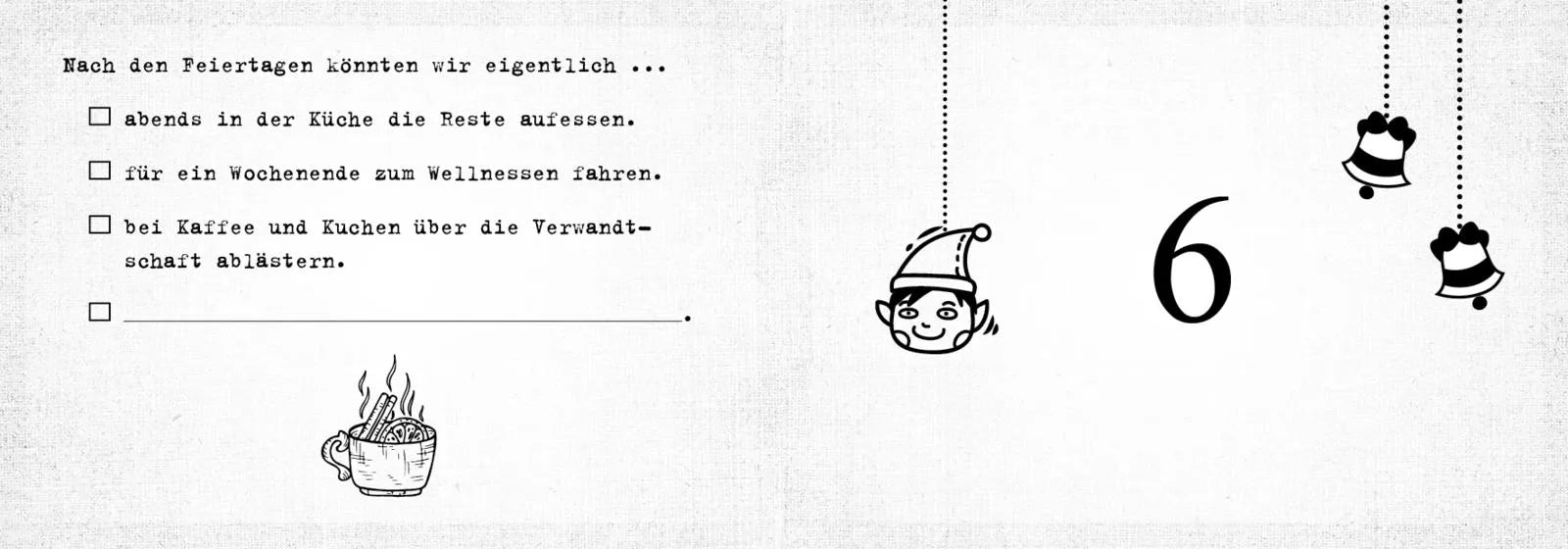 Innenansicht von 'Was ich an dir liebe, Mama – Adventskalender. Hardcover-Ausgabe' - Gebundene Ausgabe