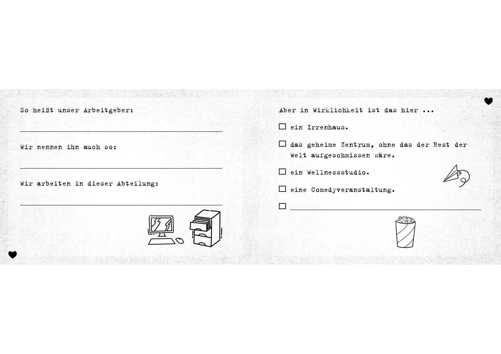 Innenansicht von 'Was ich an dir mag, Lieblingskollegin – Miniversion' - Gebundene Ausgabe