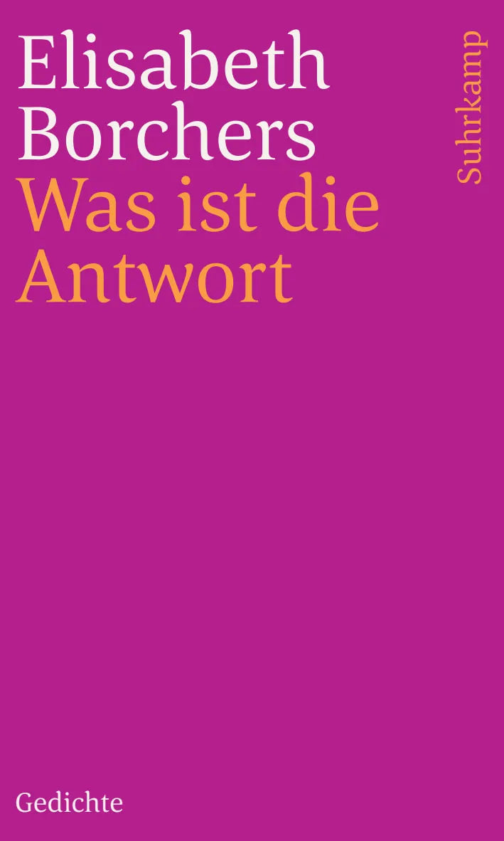 Buchcover von 'Was ist die Antwort' - Taschenbuch von Elisabeth Borchers