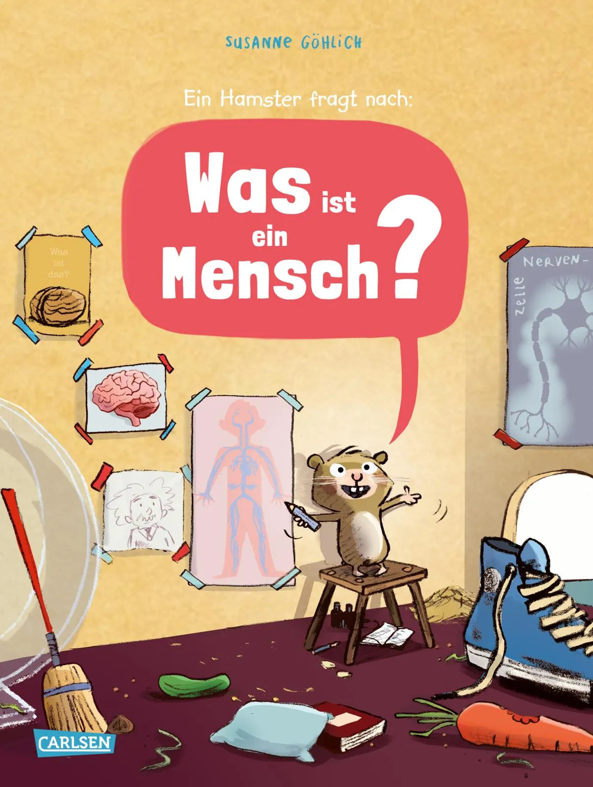 Buchcover von 'Was ist ein Mensch?' - Gebundene Ausgabe von Susanne Göhlich