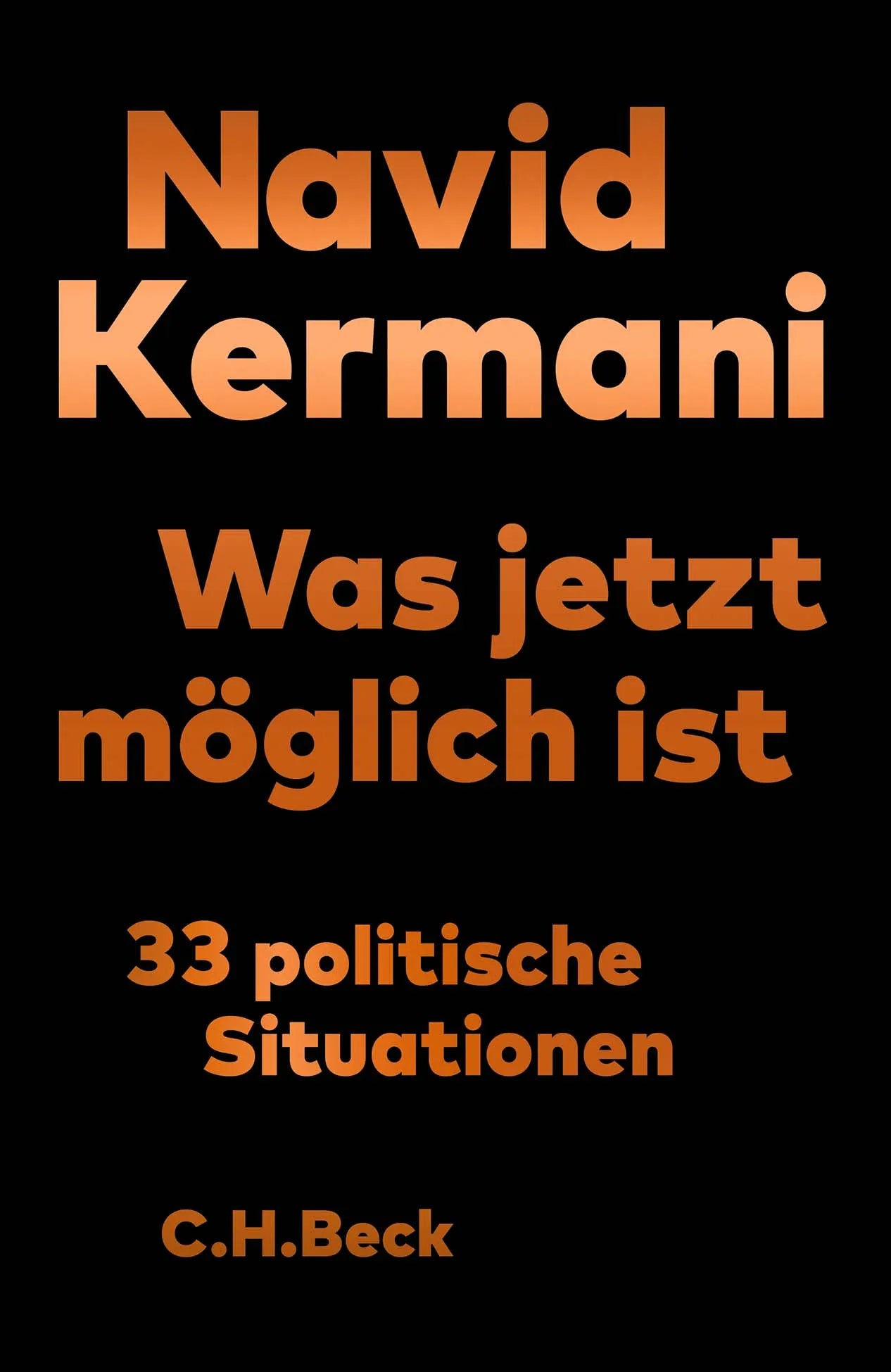 Buchcover von 'Was jetzt möglich ist' - Gebundene Ausgabe von Navid Kermani