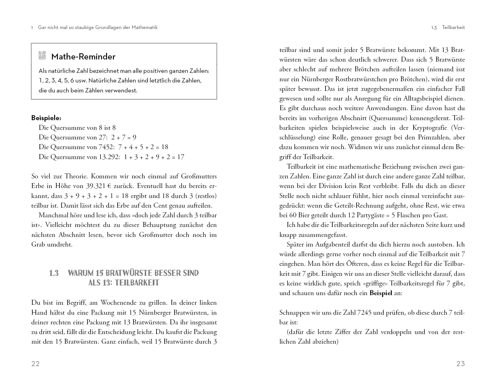 Innenansicht von '»Was kostet es, ein Handy aufzuladen?« und andere nützliche Mathe-Fragen' - Taschenbuch