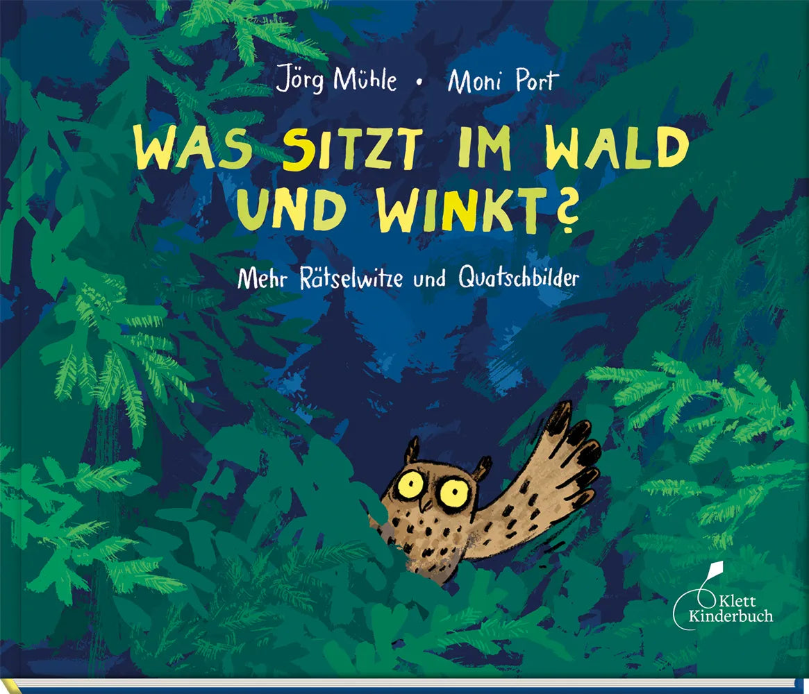 Buchcover von 'Was sitzt im Wald und winkt?' - Gebundene Ausgabe von Moni Port