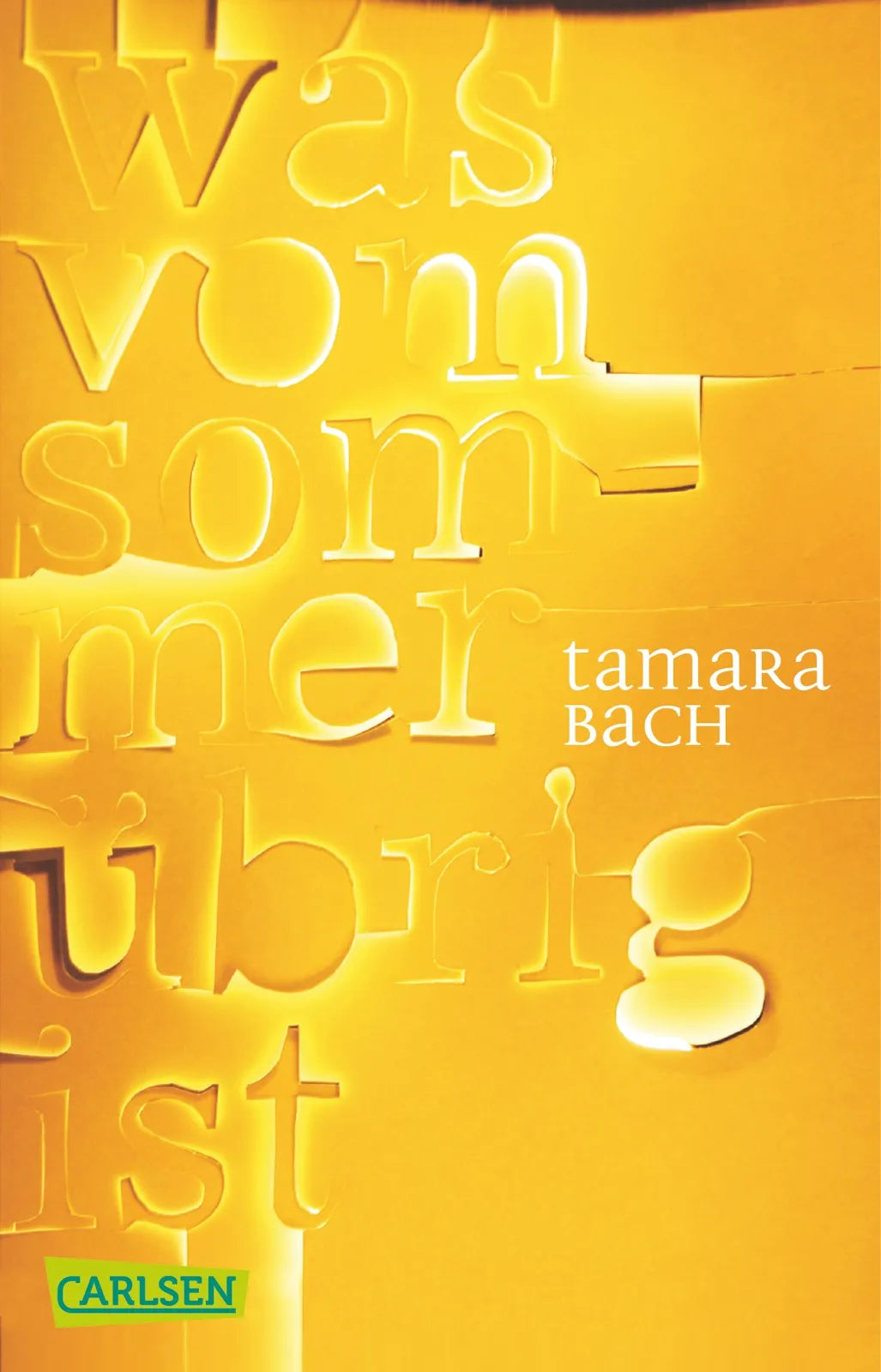 Buchcover von 'Was vom Sommer übrig ist' - Taschenbuch von Tamara Bach