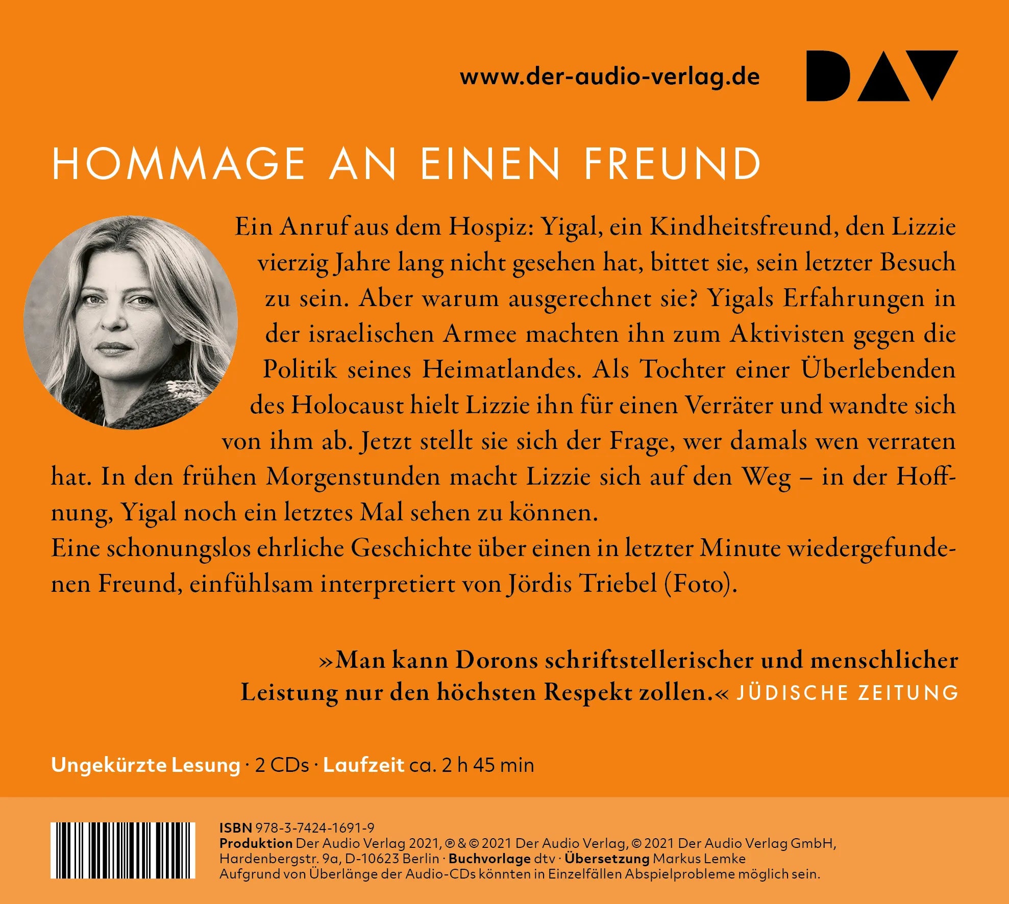 Buchrückseite von 'Was wäre wenn' mit Klappentext - Hörbuch (CD)