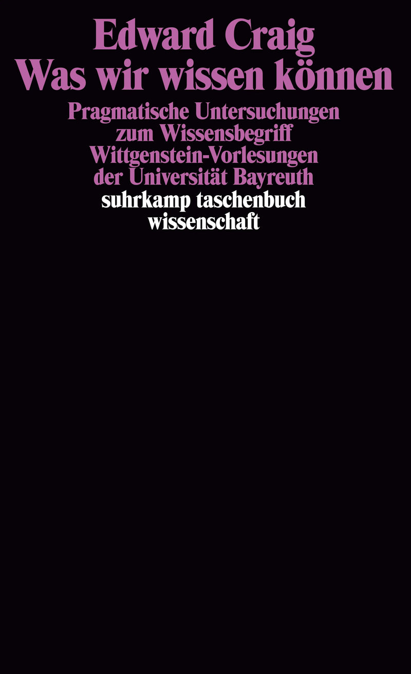 Was wir wissen können