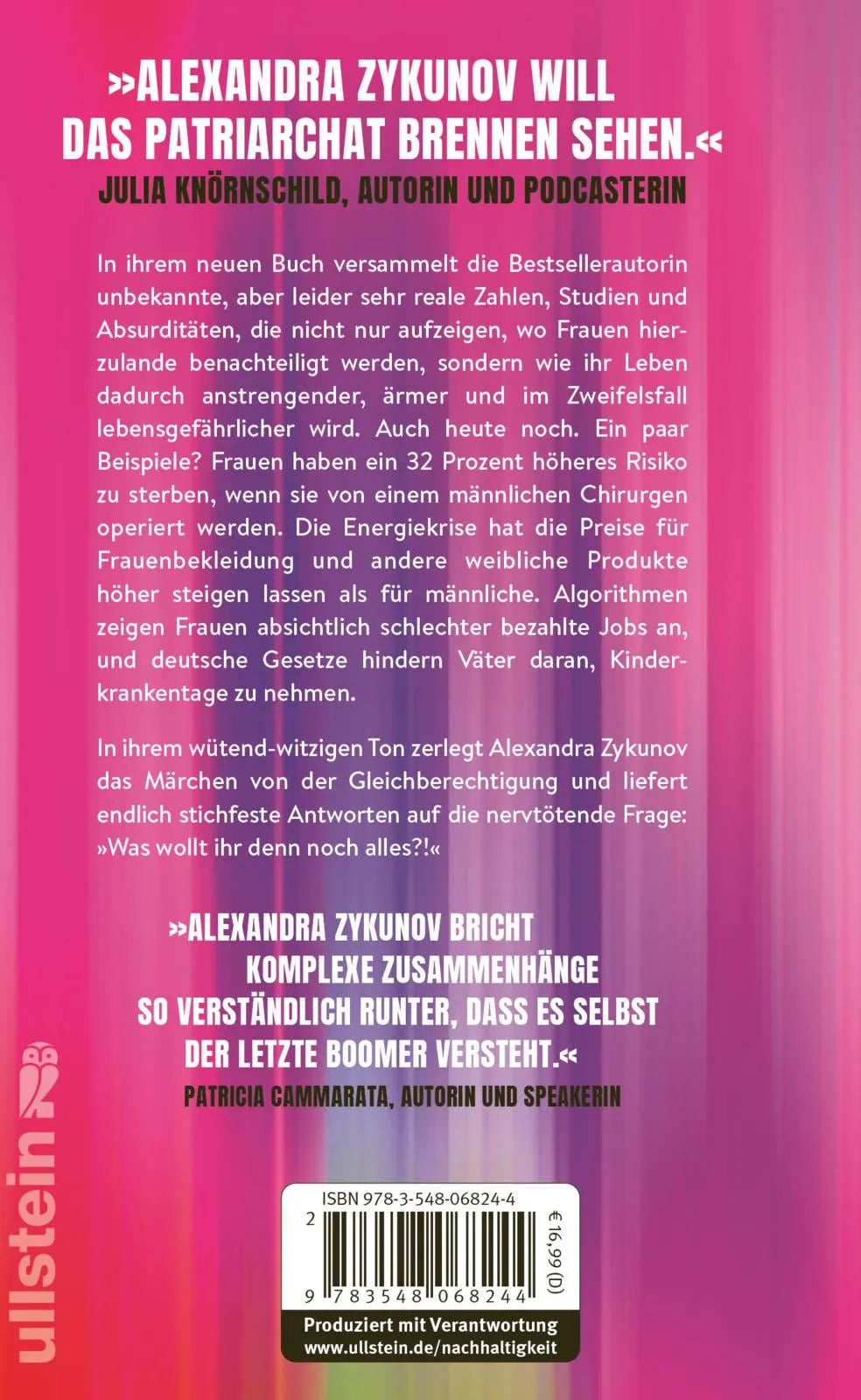 Buchrückseite von '»Was wollt ihr denn noch alles?!«' mit Klappentext - Gebundene Ausgabe