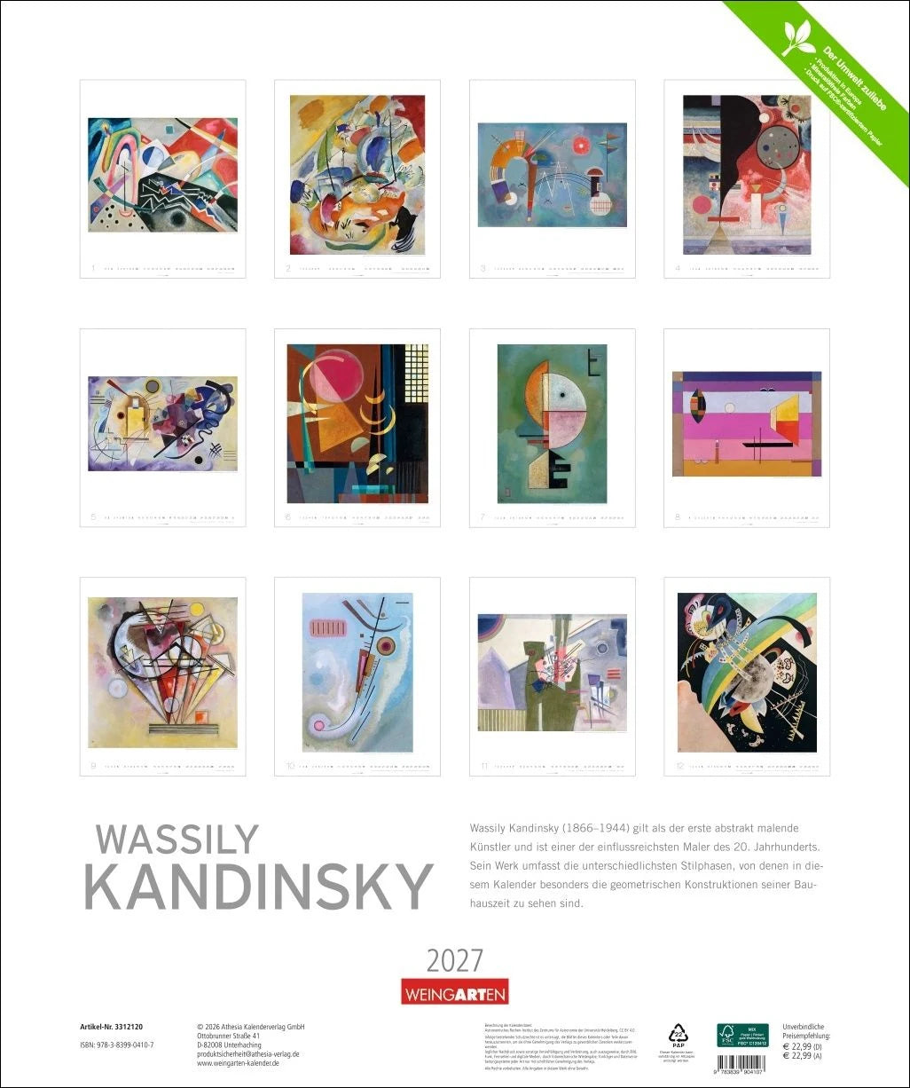 Wassily Kandinsky Edition Kalender 2027 – Ansicht