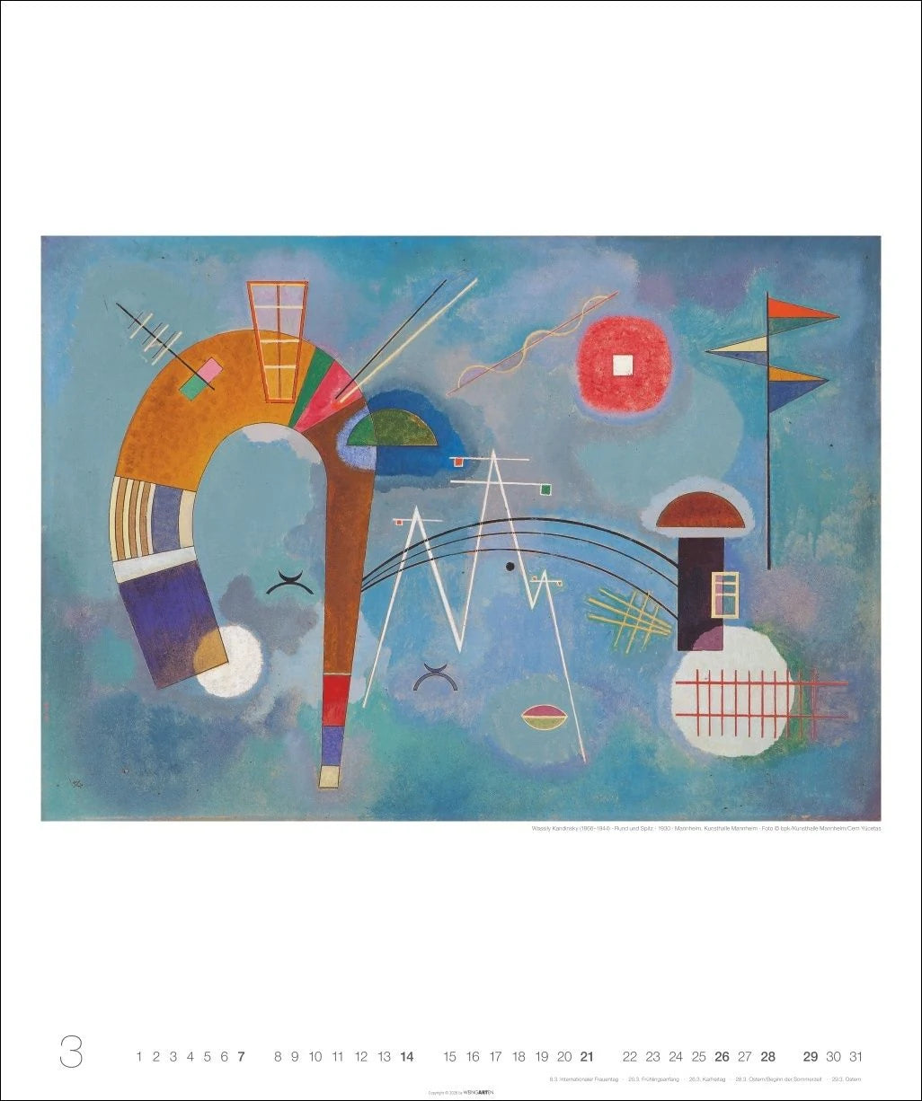 Wassily Kandinsky Edition Kalender 2027 – Ansicht
