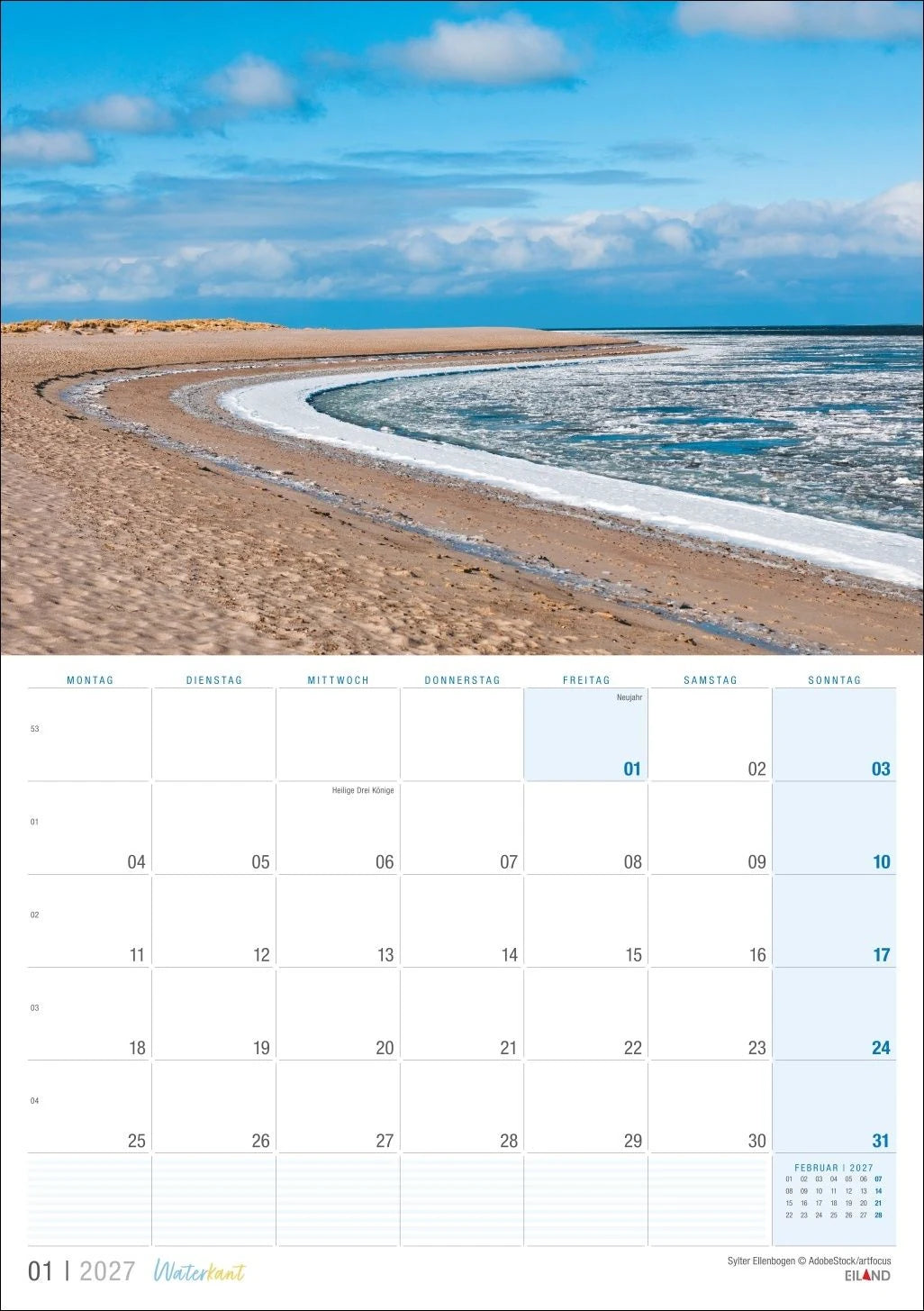 Waterkant Kalender 2027 – Ansicht