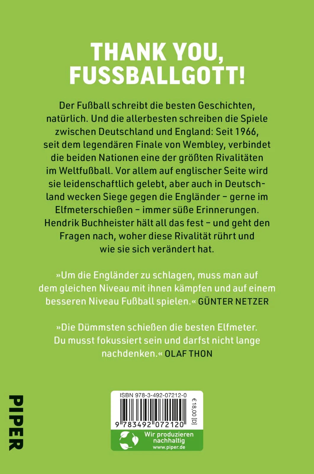 Buchrückseite von 'We call it a Klassiker' mit Klappentext - Taschenbuch