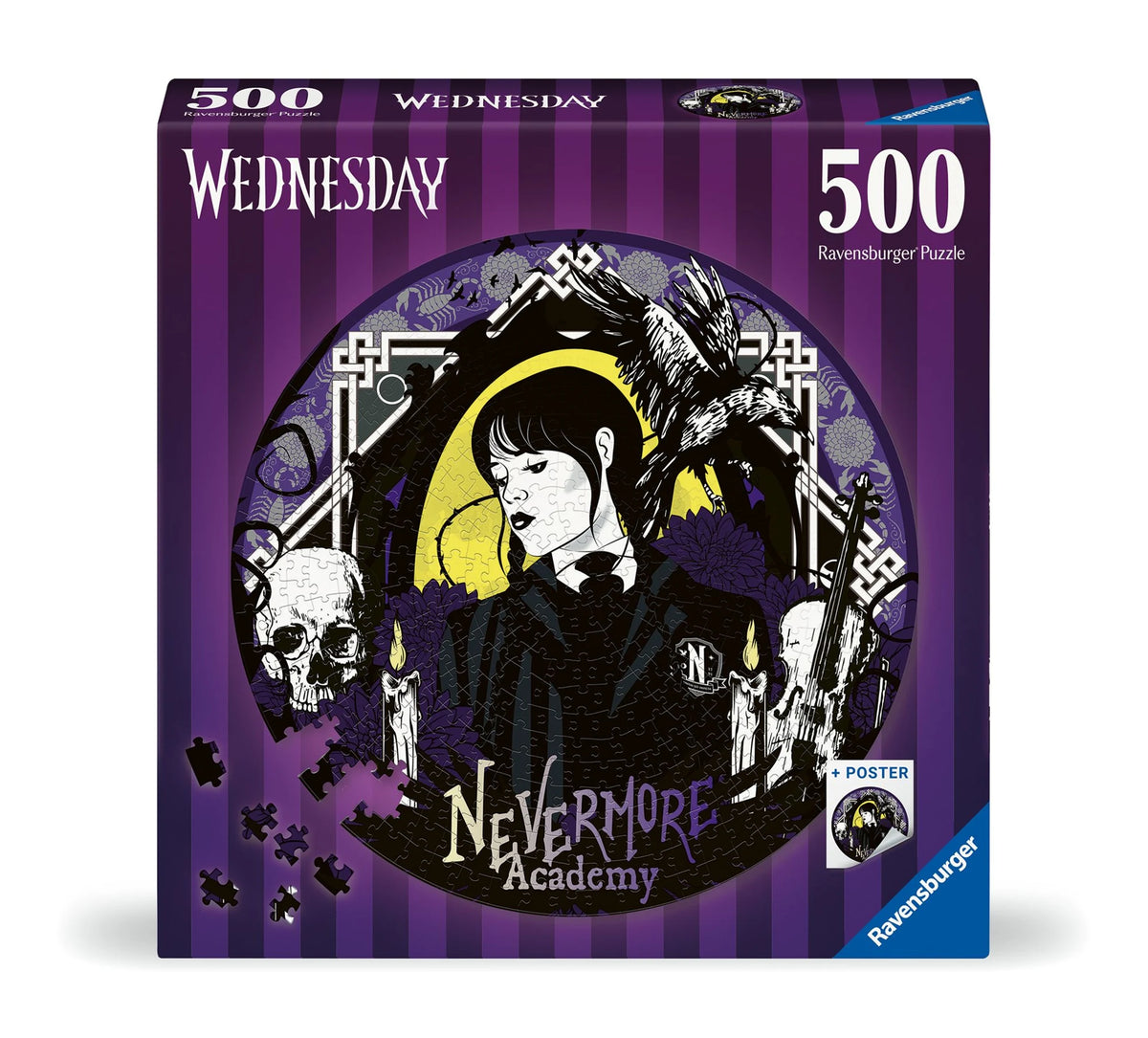 Puzzle: Erwachsenenpuzzle 500 Teile - Wednesday - Nevermore Academy