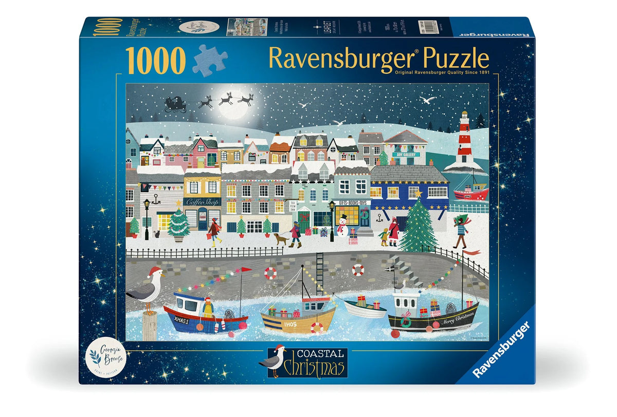 Puzzle: Weihnachtspuzzle 1000 Teile - Weihnachten am Hafen