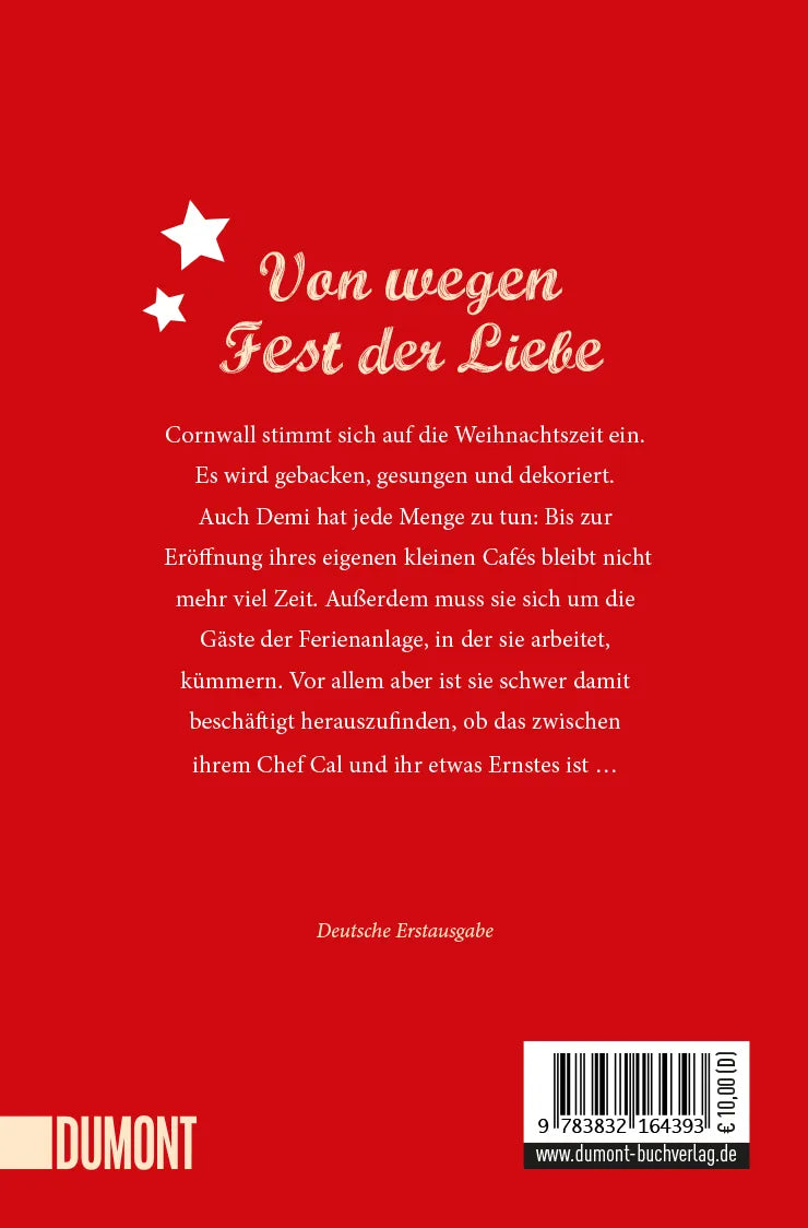 Buchrückseite von 'Weihnachten im Café am Meer' mit Klappentext - Taschenbuch