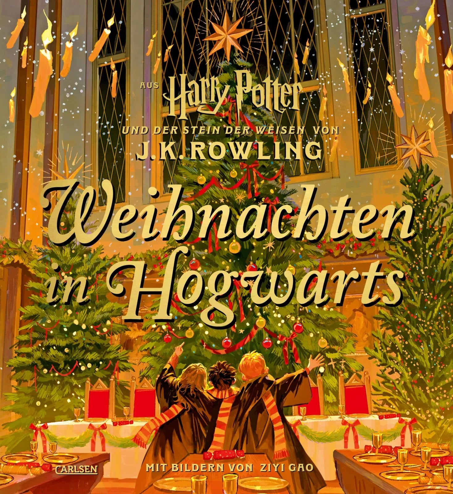 Buchcover von 'Weihnachten in Hogwarts' - Gebundene Ausgabe von J.K. Rowling