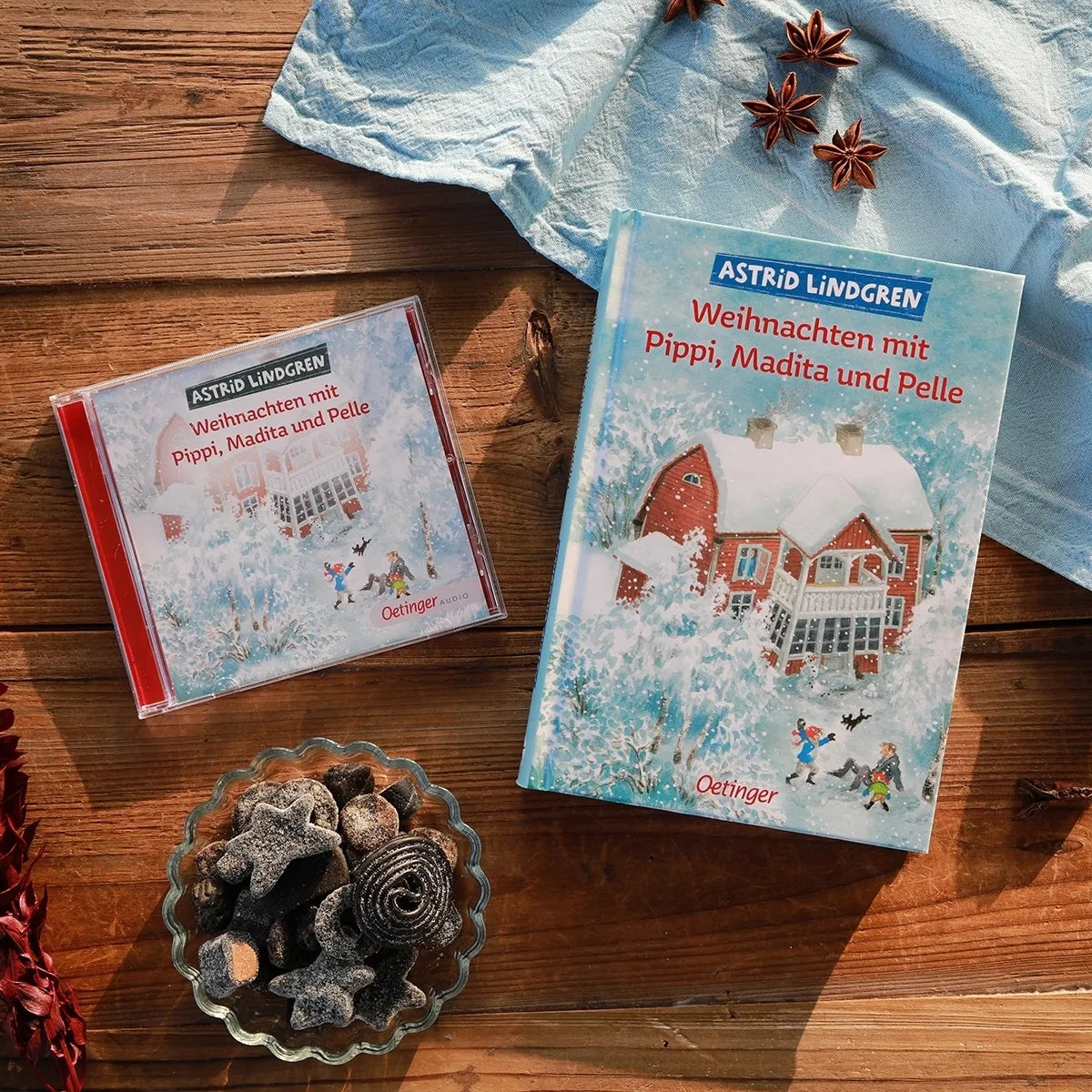 Produktansicht: Weihnachten mit Pippi, Madita und Pelle (Gebundene Ausgabe)