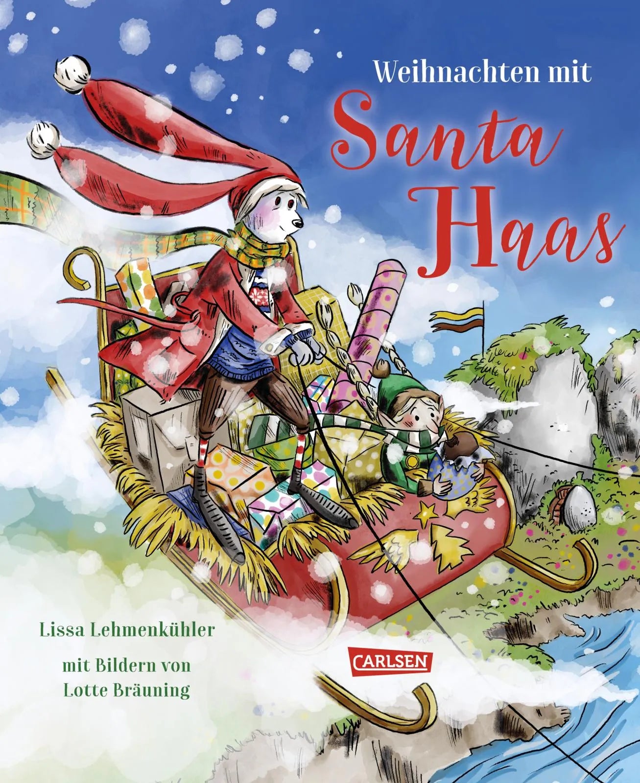 Buchcover von 'Weihnachten mit Santa Haas' - Gebundene Ausgabe von Lissa Lehmenkühler