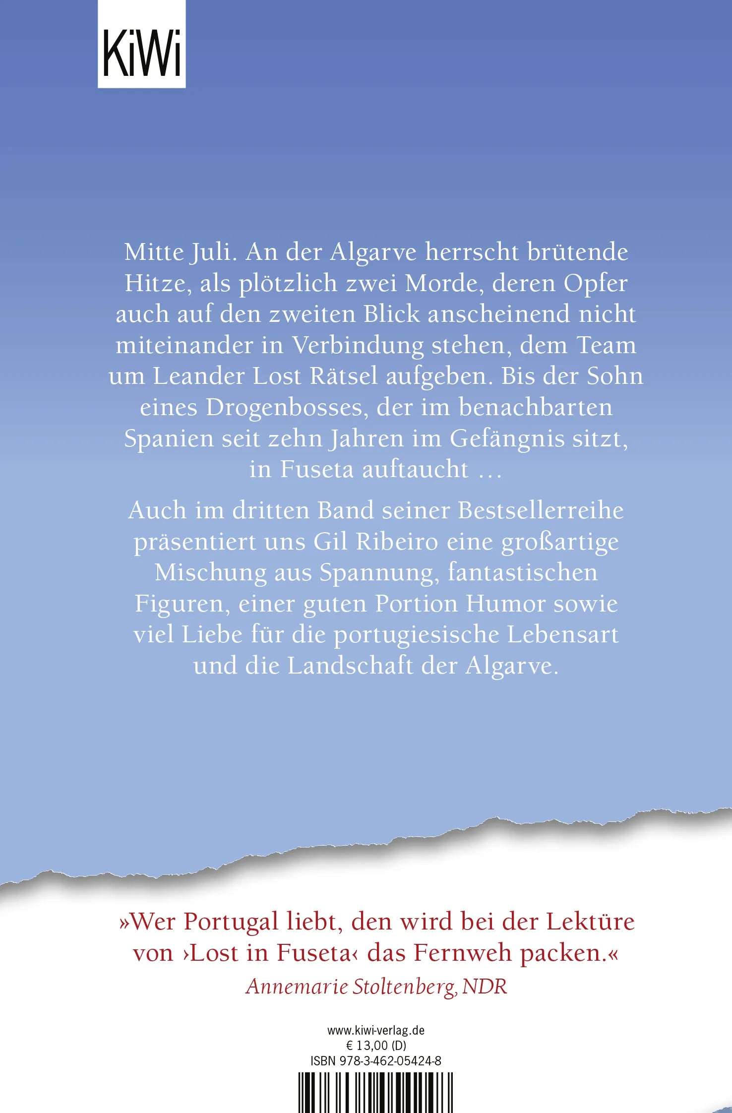 Buchrückseite von 'Weiße Fracht' mit Klappentext - Taschenbuch