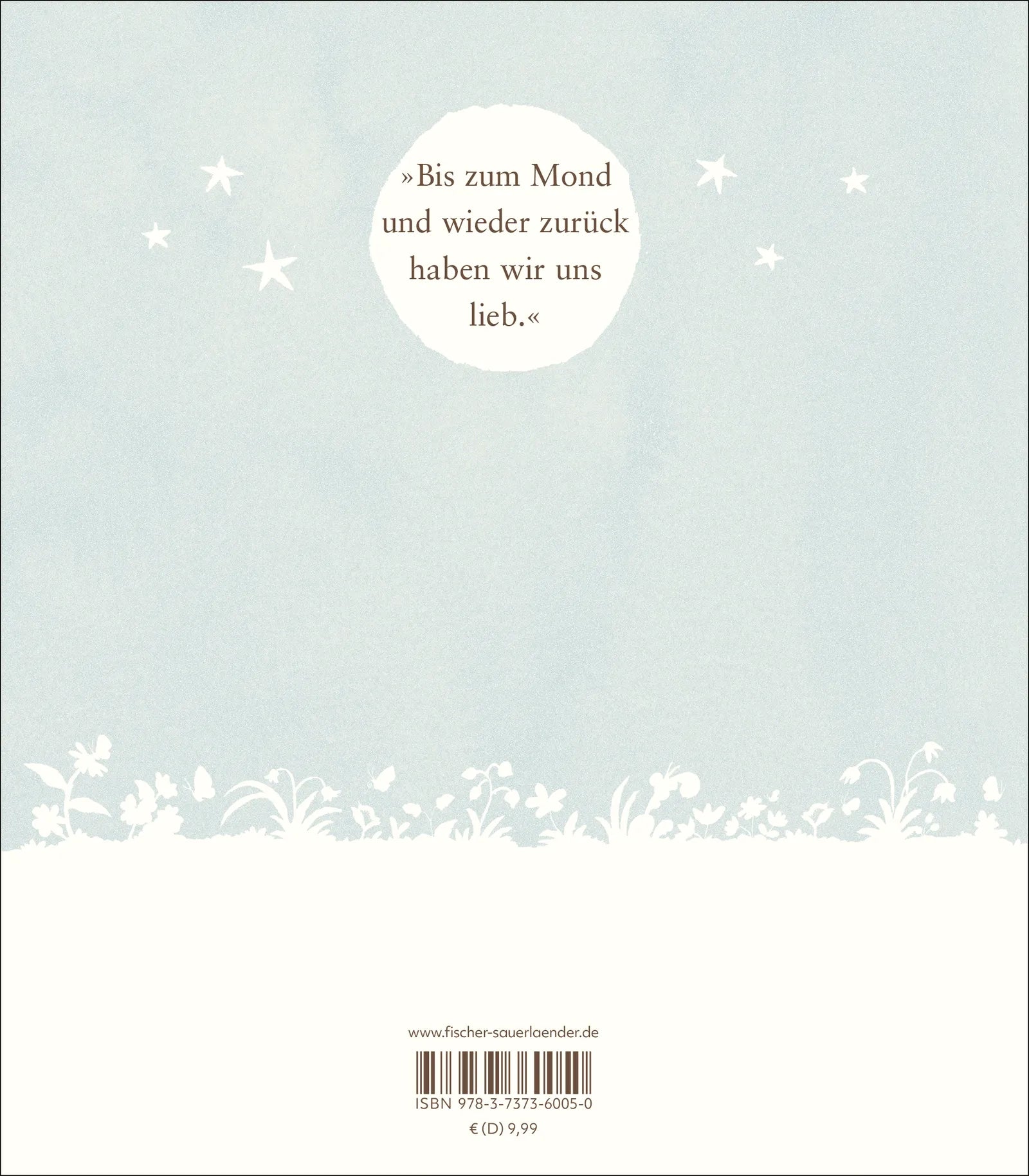 Buchrückseite von 'Weißt du eigentlich, wie lieb ich dich hab?' mit Klappentext - Gebundene Ausgabe