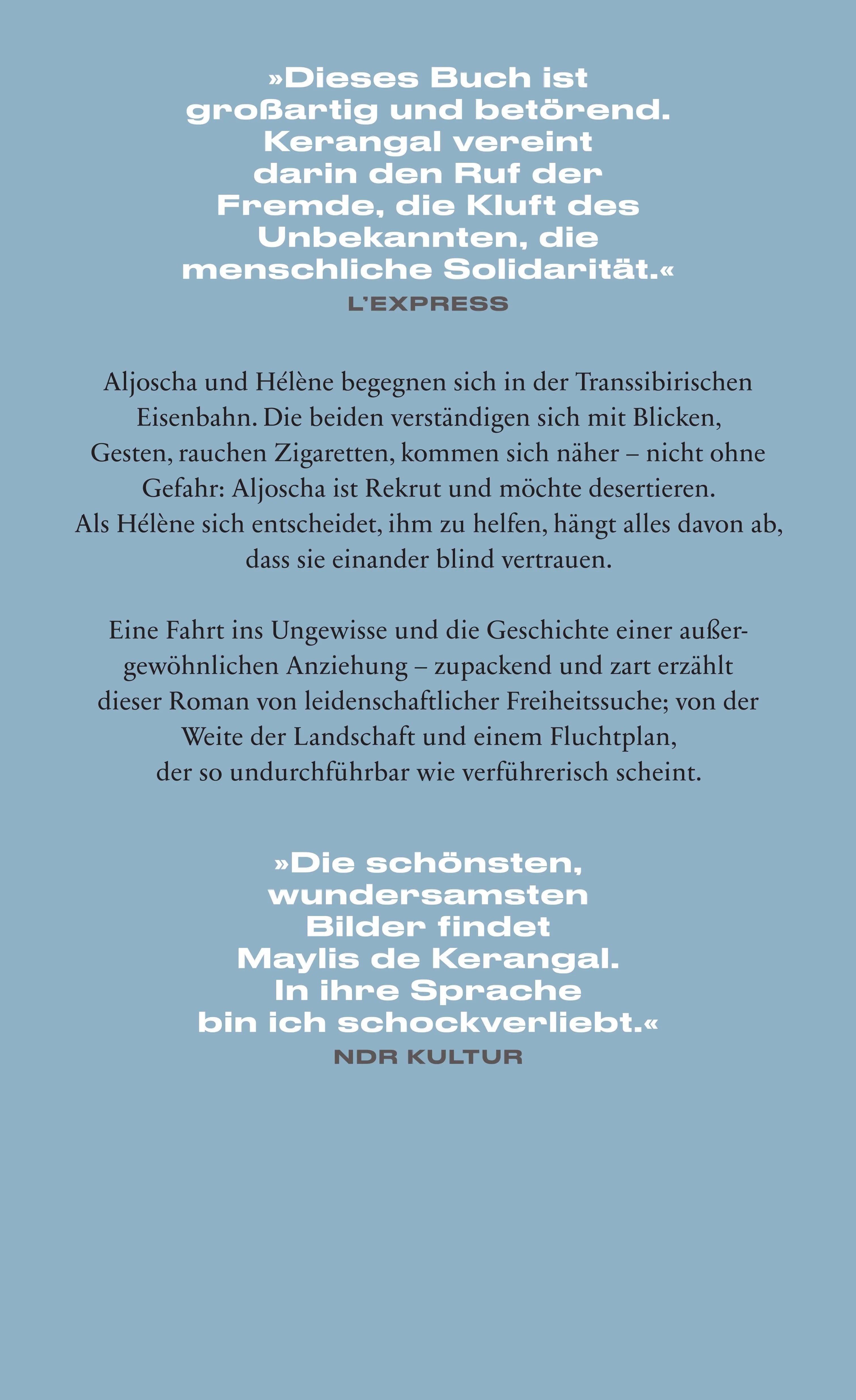 Buchrückseite von 'Weiter nach Osten' mit Klappentext - Gebundene Ausgabe