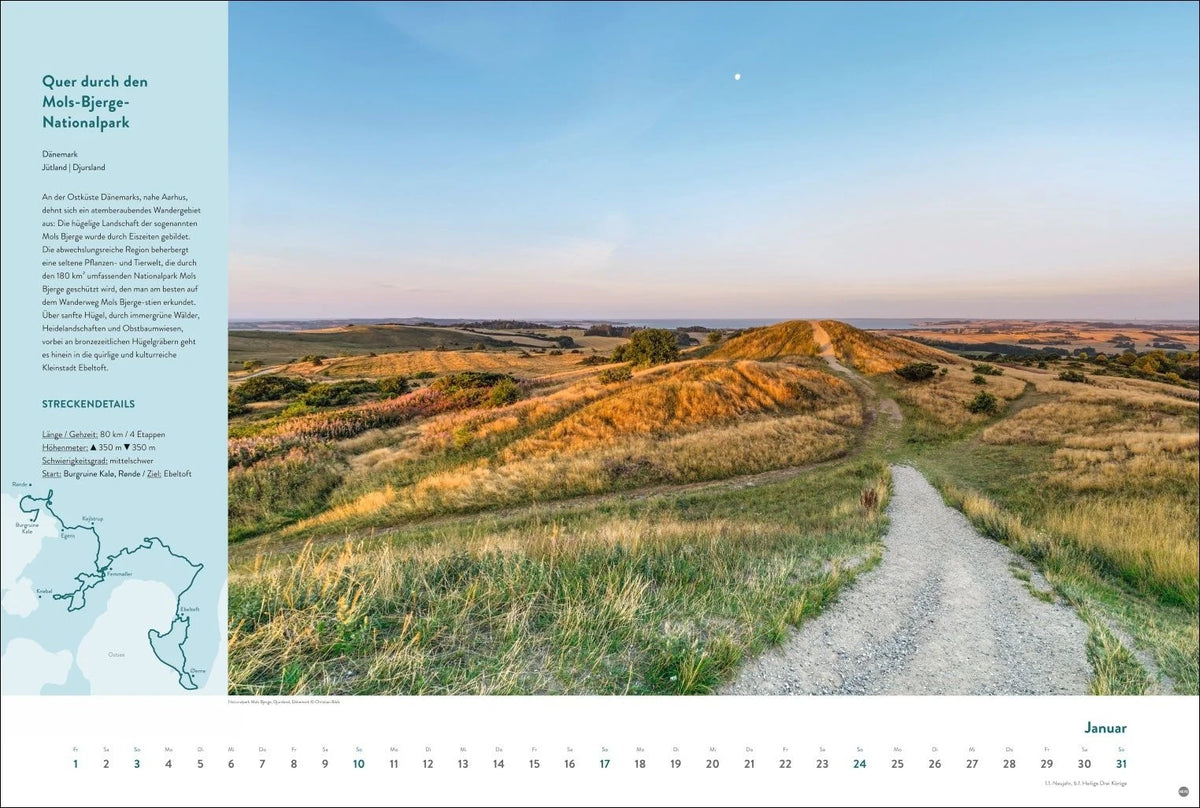 Weitwanderwege Edition Kalender 2027 – Ansicht