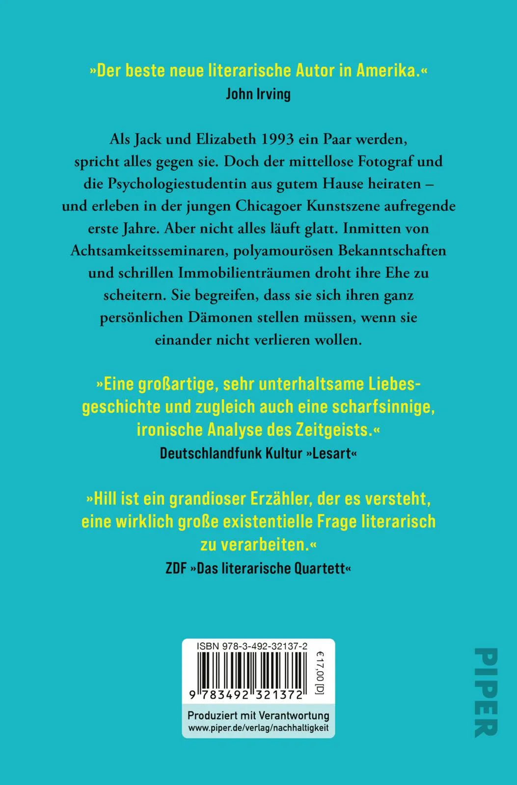 Buchrückseite von 'Wellness' mit Klappentext - Taschenbuch