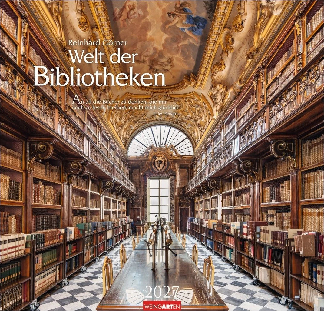 Wandkalender: Welt der Bibliotheken Kalender 2027